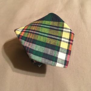 Gitman Bros Plaid Madras Cotton Tie